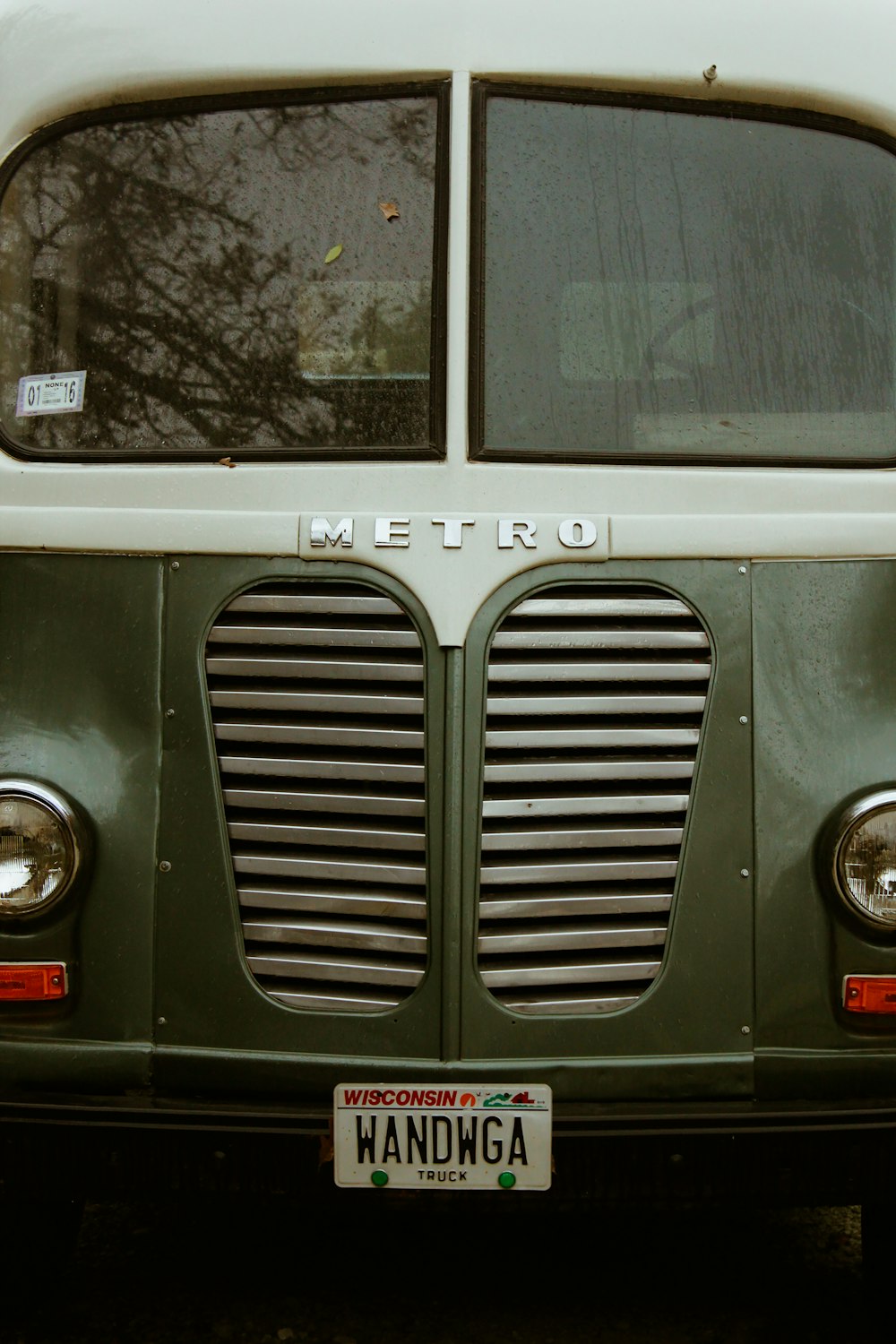 white and gray Metro van