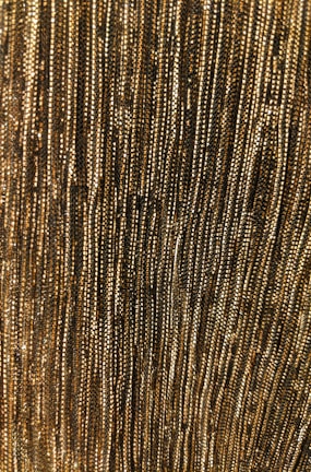 A close-up view of decorative material textures.