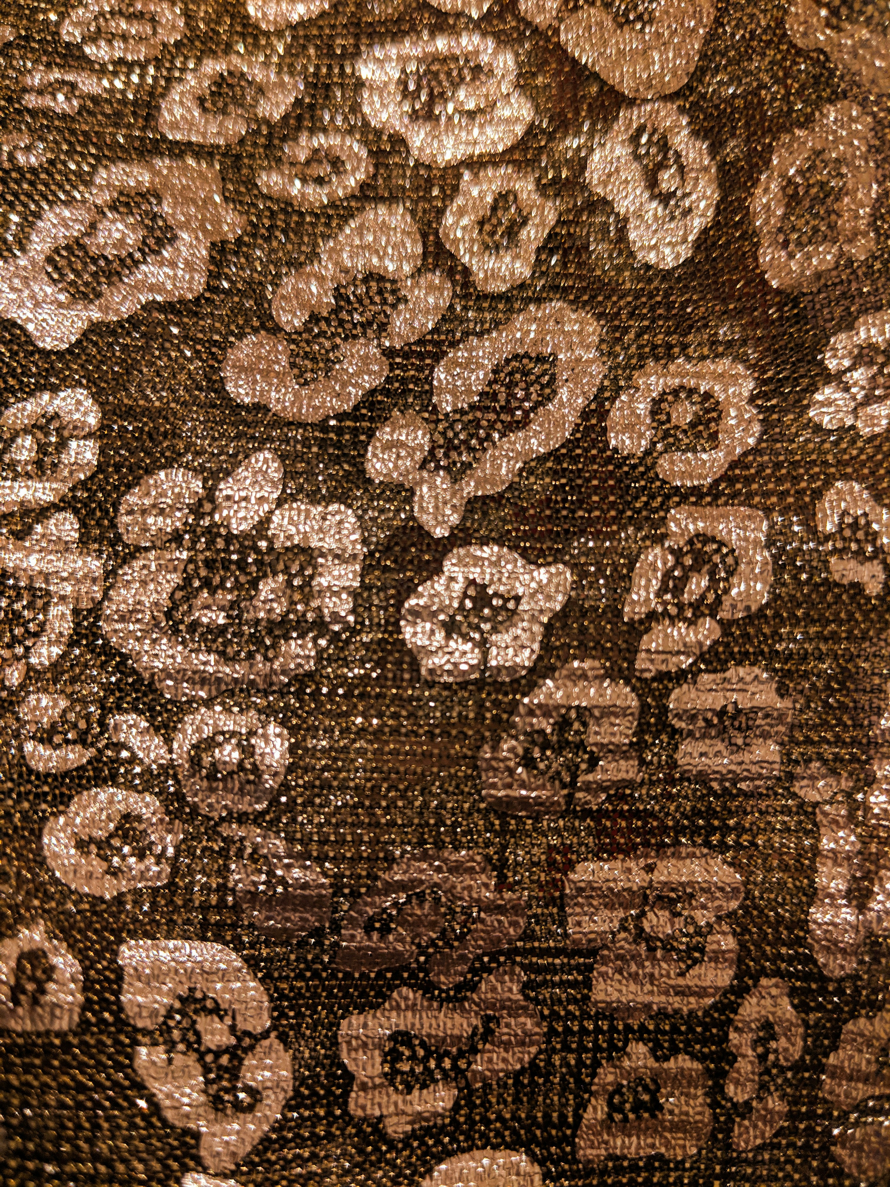 Charcoal and mustard leopard spot animal print pattern