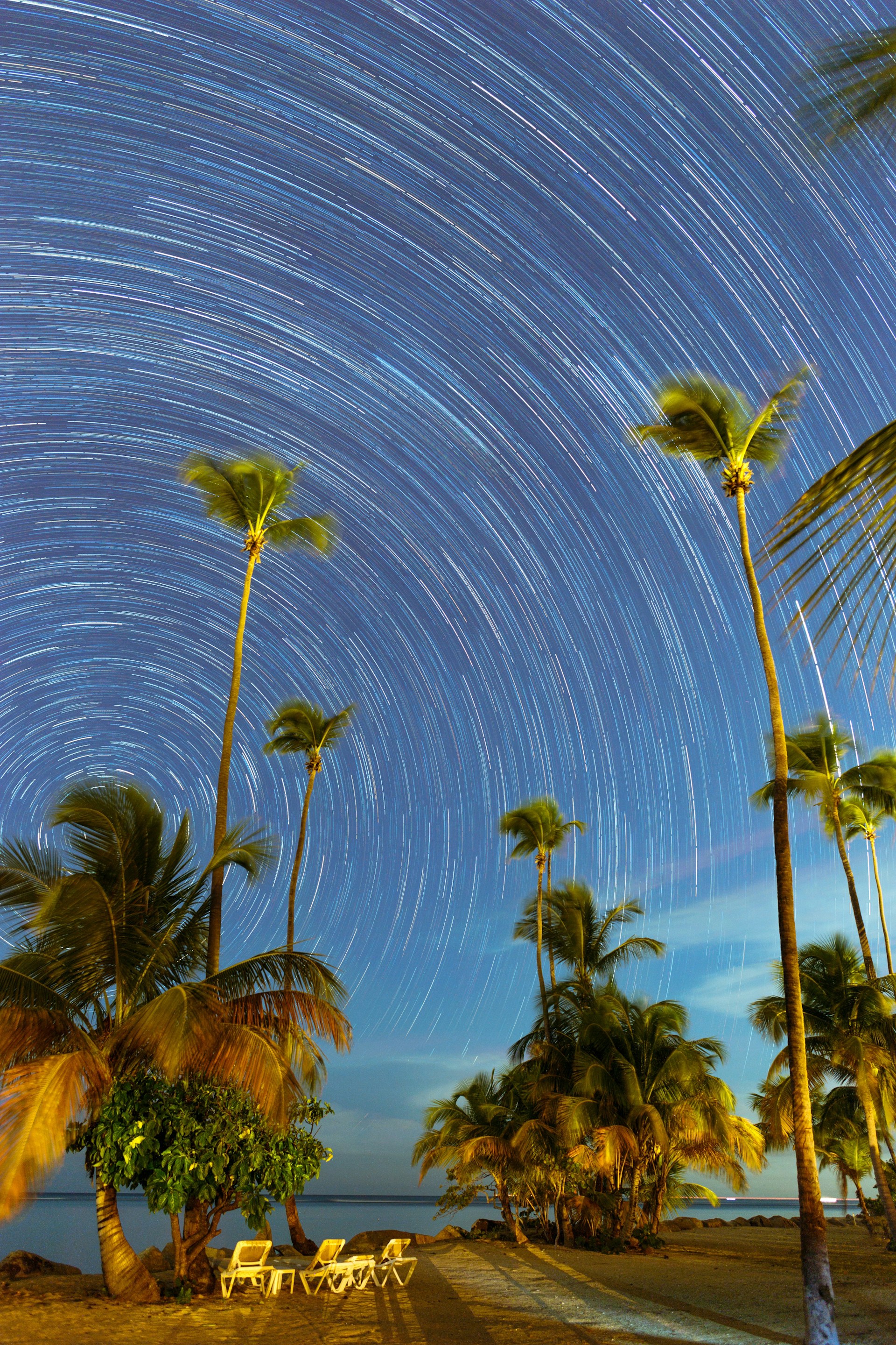 time-lapse photography of star