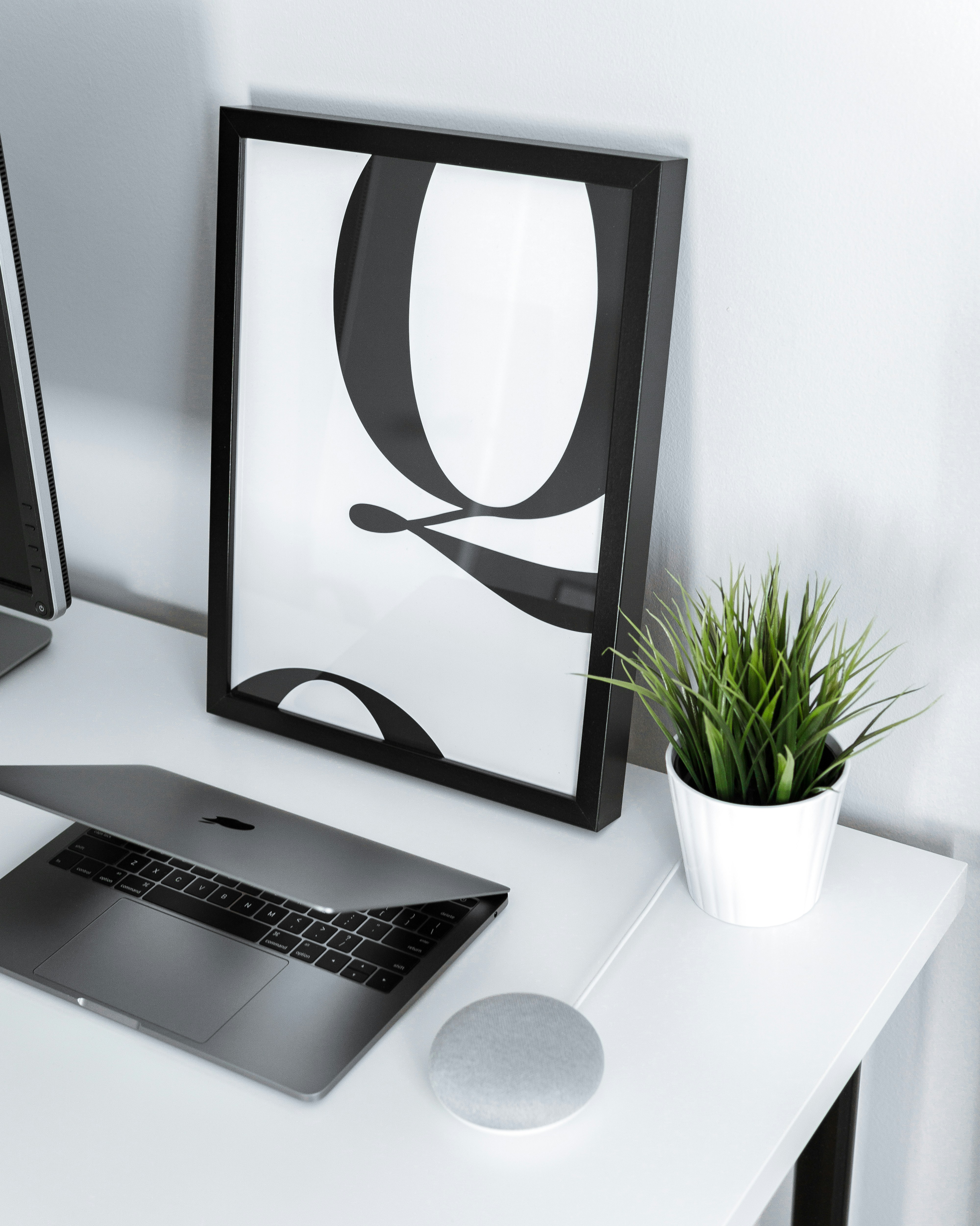 a modern desktop PC with a sleek, minimalist design
