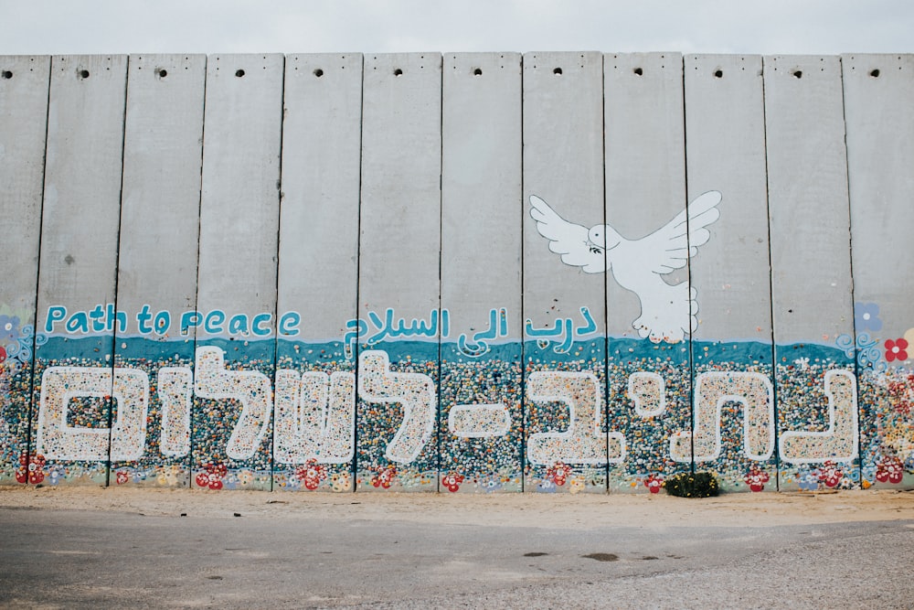 Weg zum Frieden Graffiti