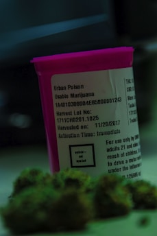pink prescription bottle