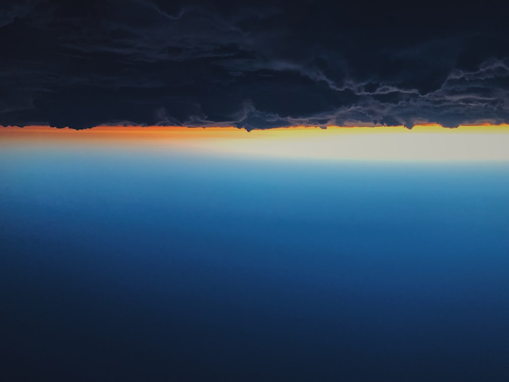 upside down photography of clouds