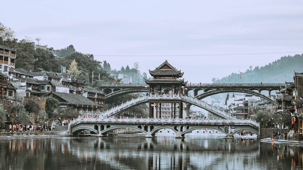 selective focus photography of bridge during daytime