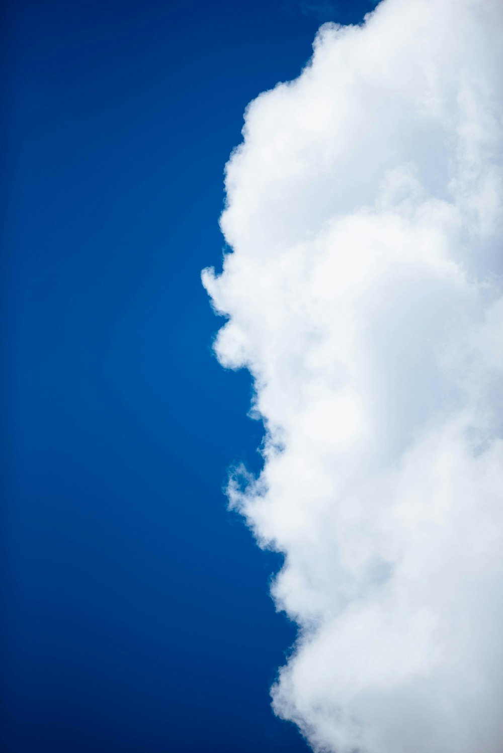 white clouds under blue sky