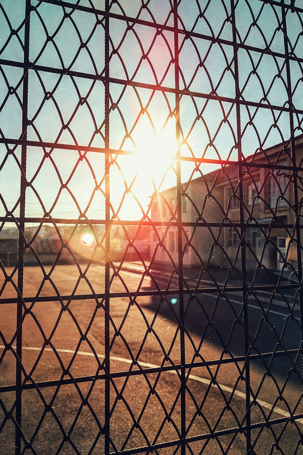 black steel fence