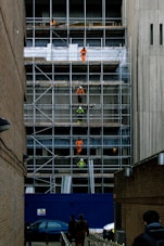 men on scaffoldings