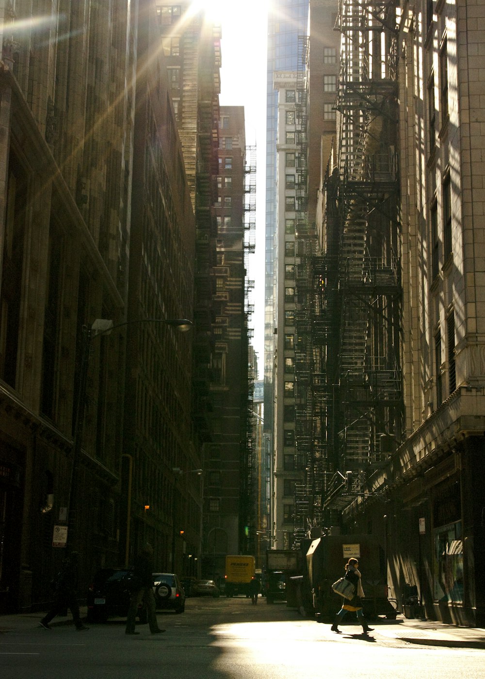 a person riding a skateboard down a city street