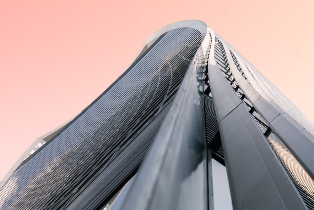 low angle photography of curtain bulding