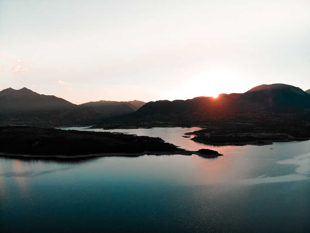 silhouette of mountain