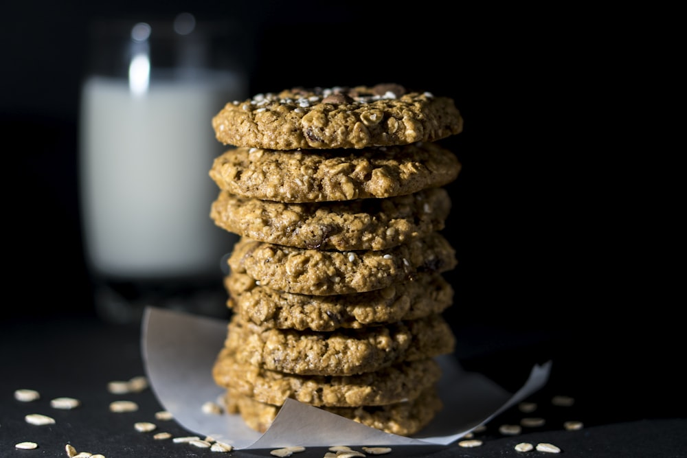 selective focus photography of cookies