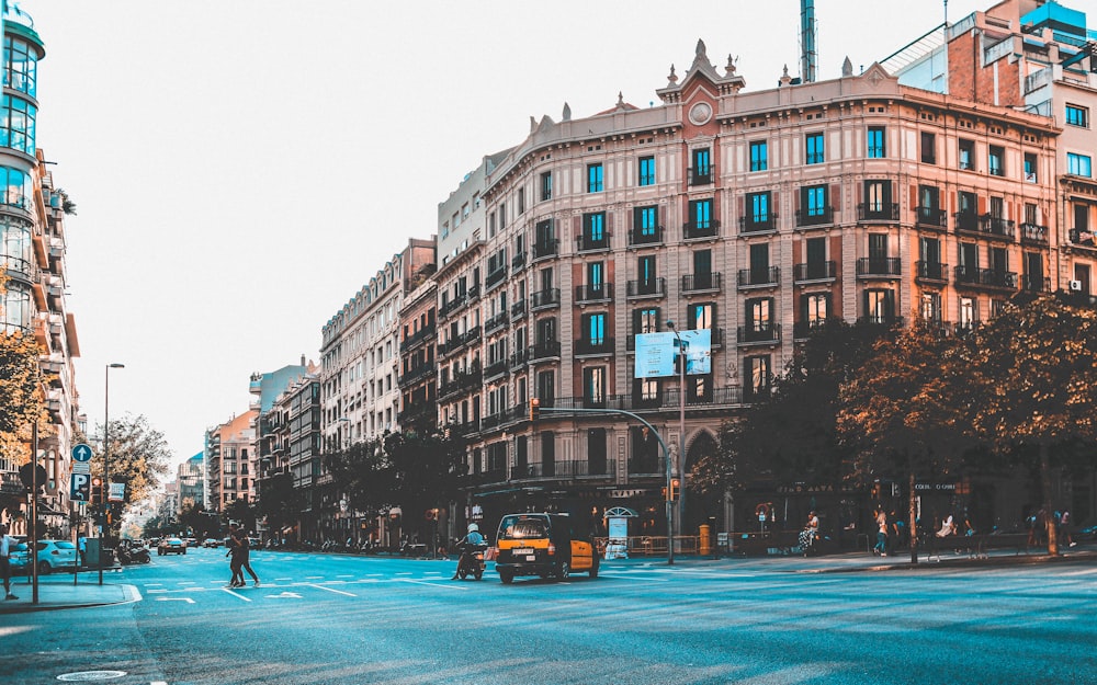 time lapse photo of intersection