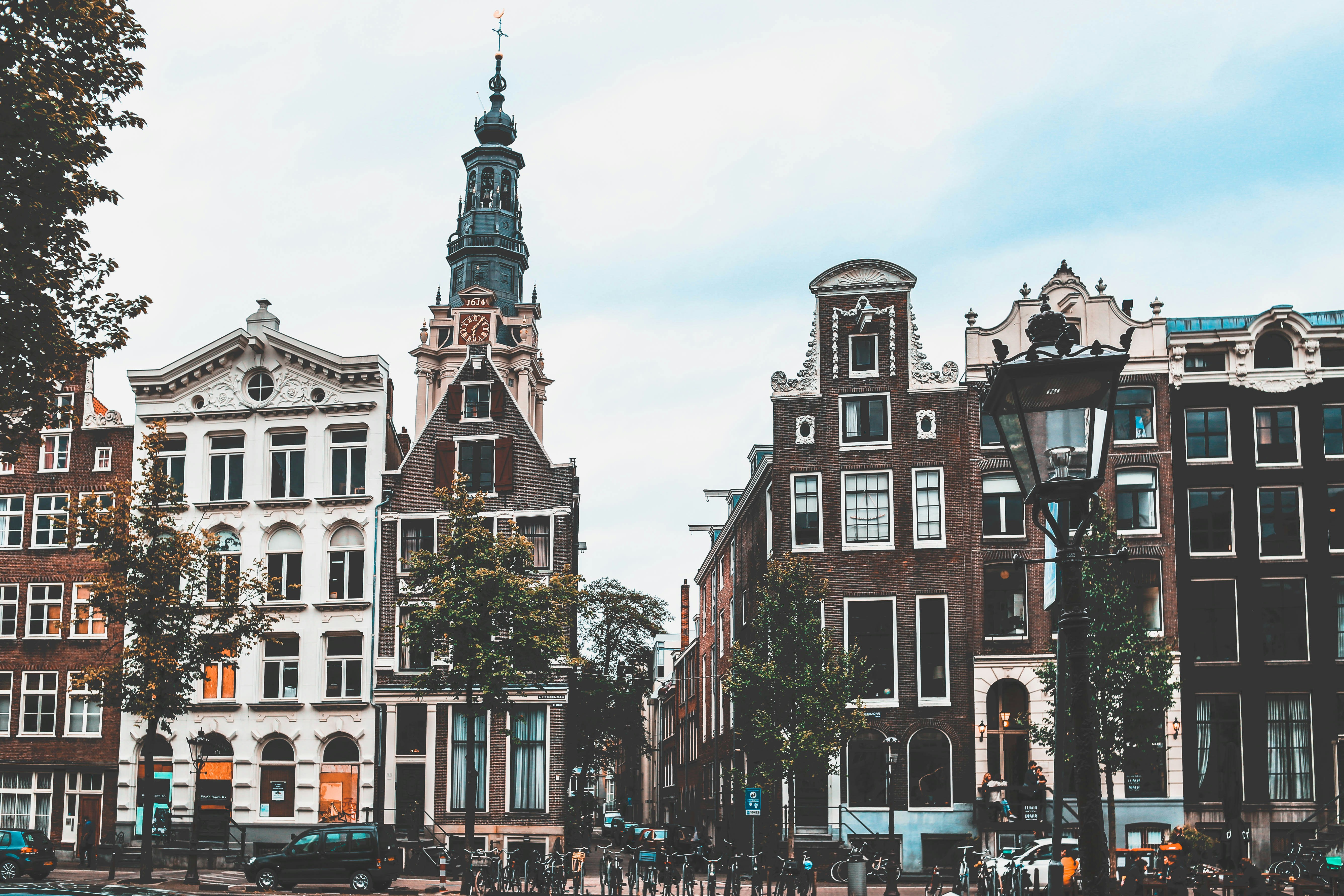 people walking by buildings during daytime, 