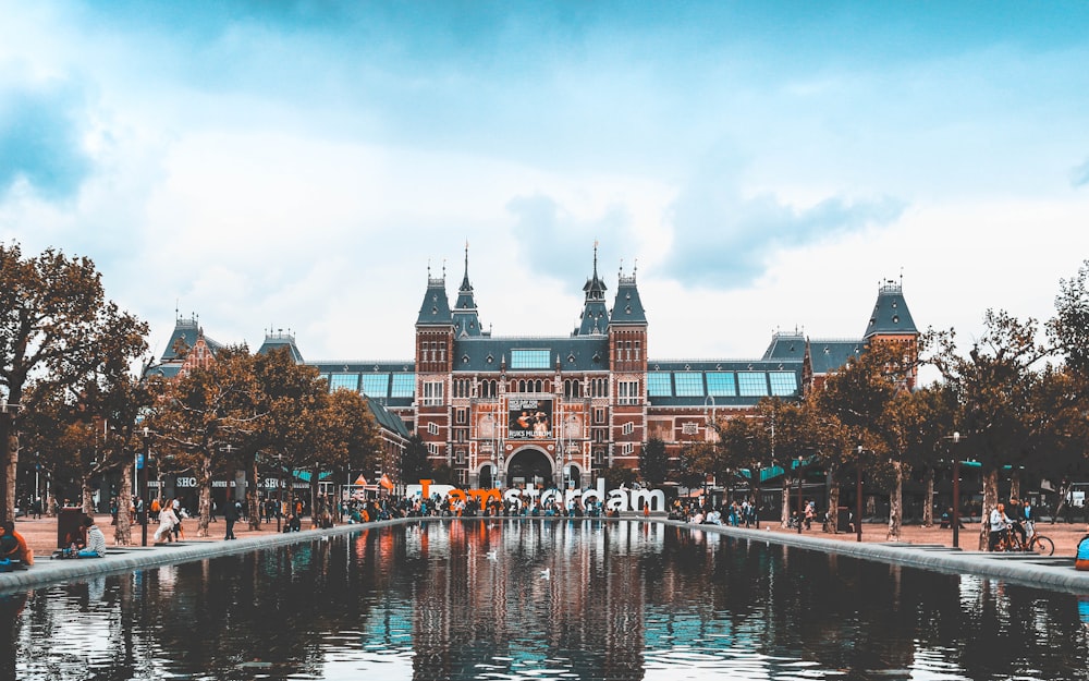 Rijksmuseum, Amsterdam under blue sky