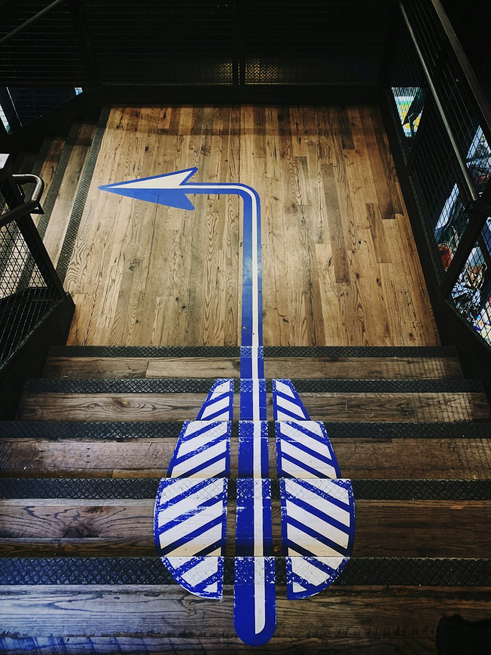 brown wooden stairs