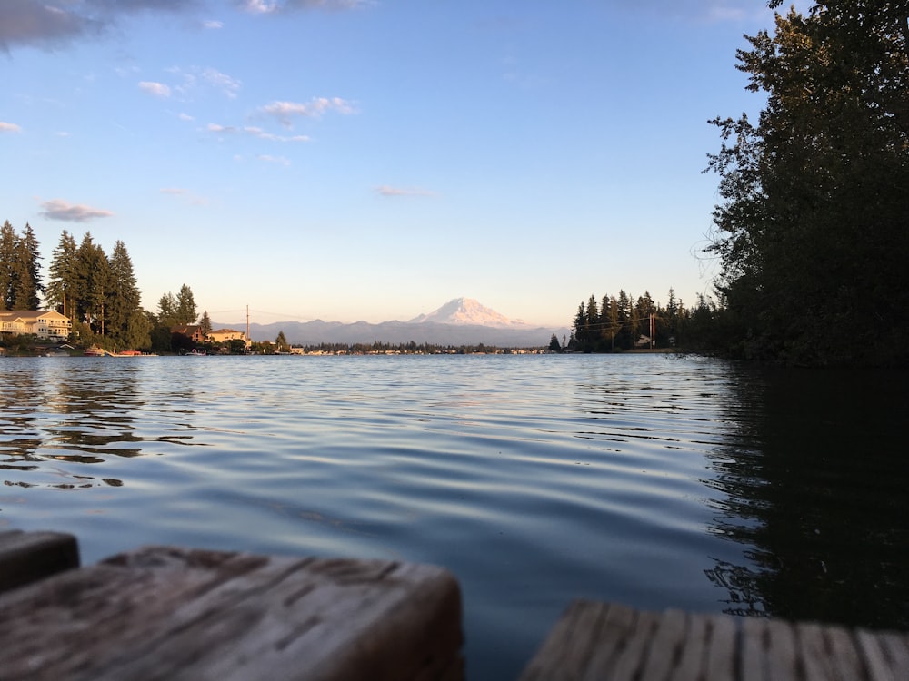 calm water at daytime