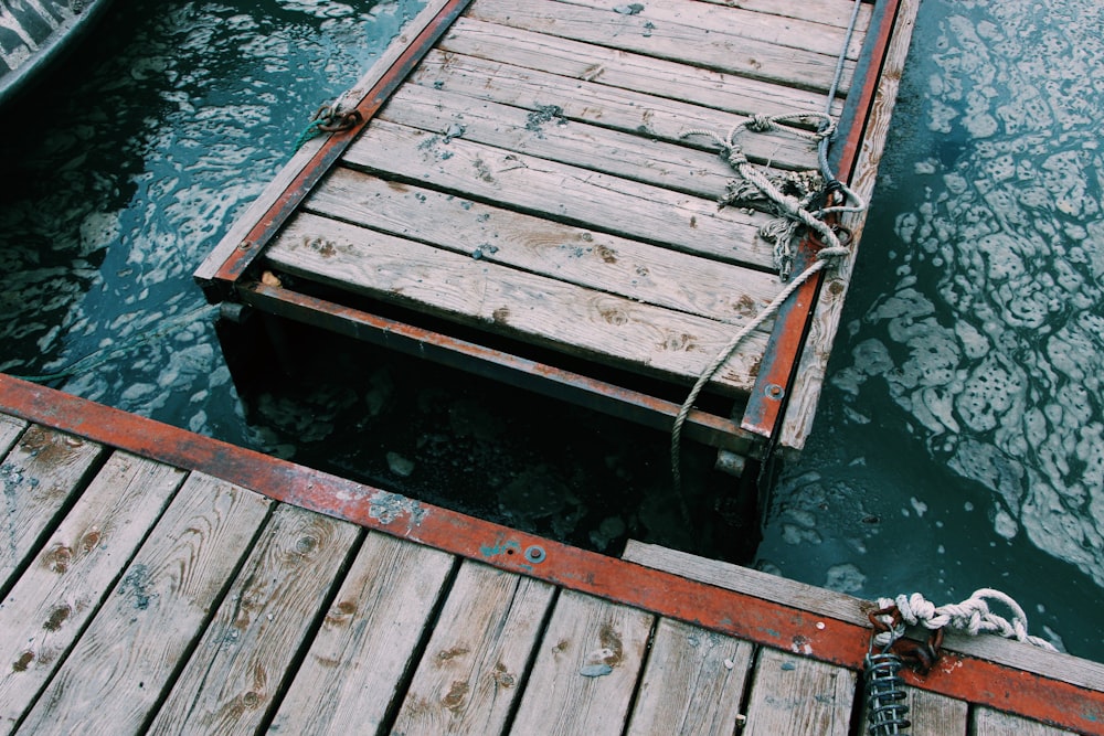 brown wooden dock during daytime