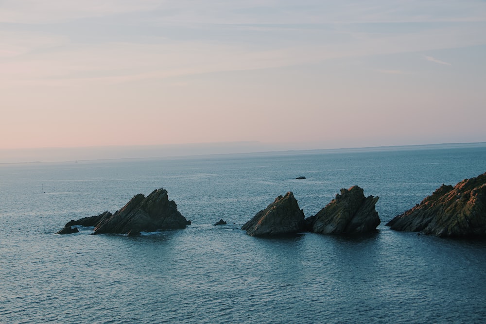 aerial photograph of islands