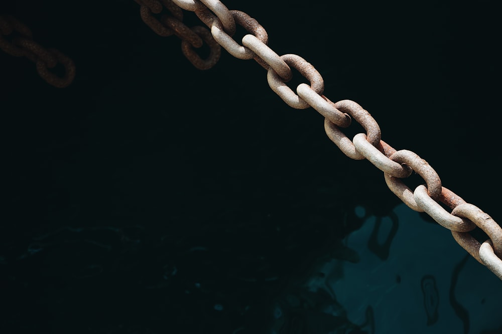 brown steel chain