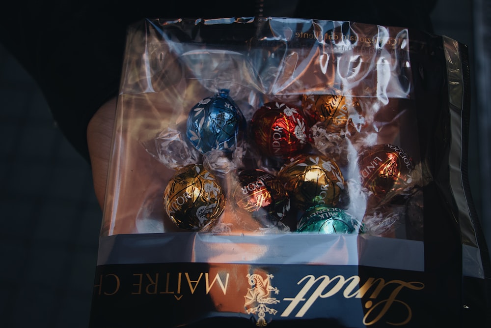 assorted-color Christmas bauble pack