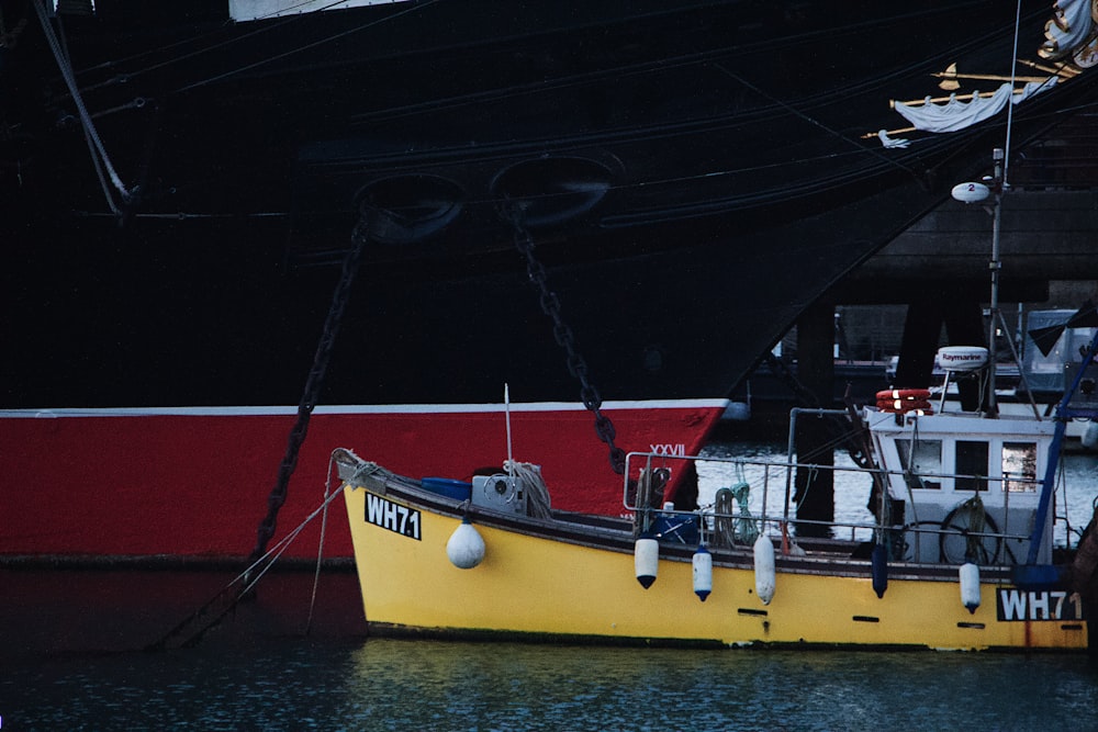 water vessel near ship