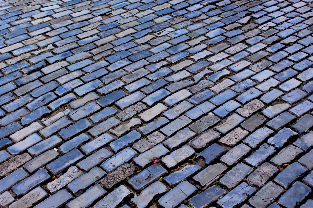 blue pavement,