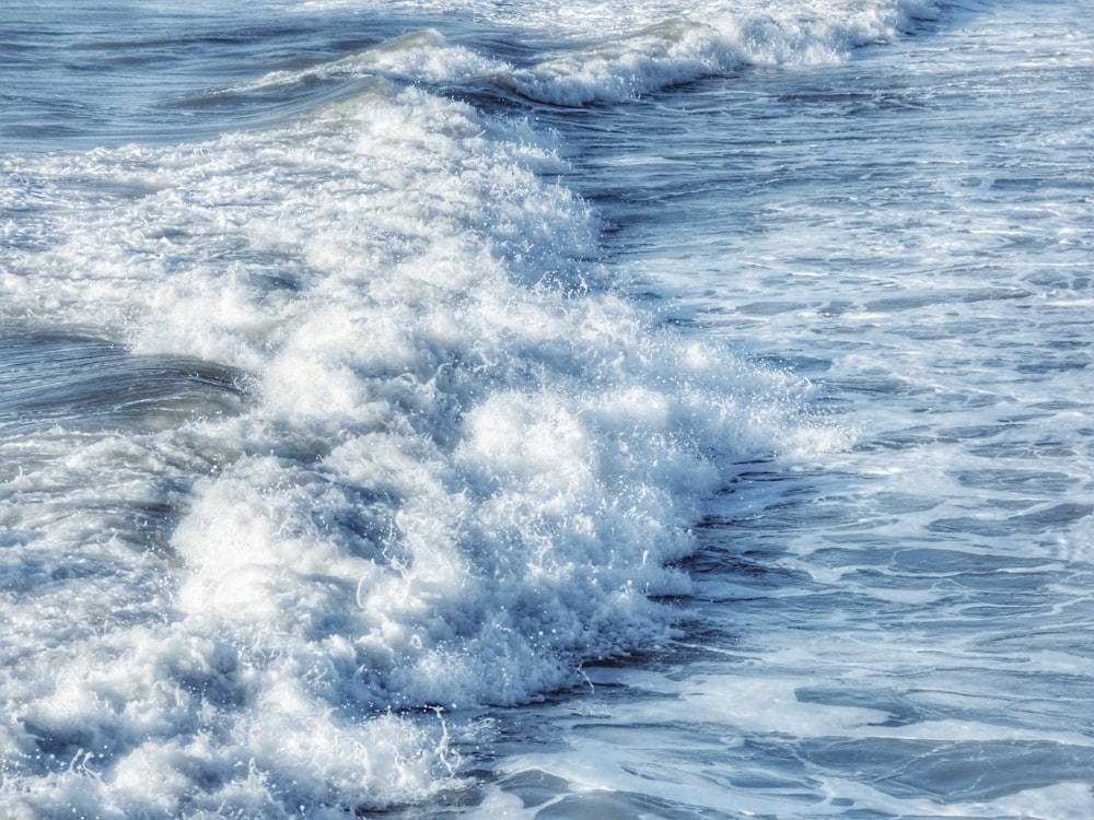 sea water waving time-lapse photography