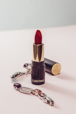 red Lancome lipstick