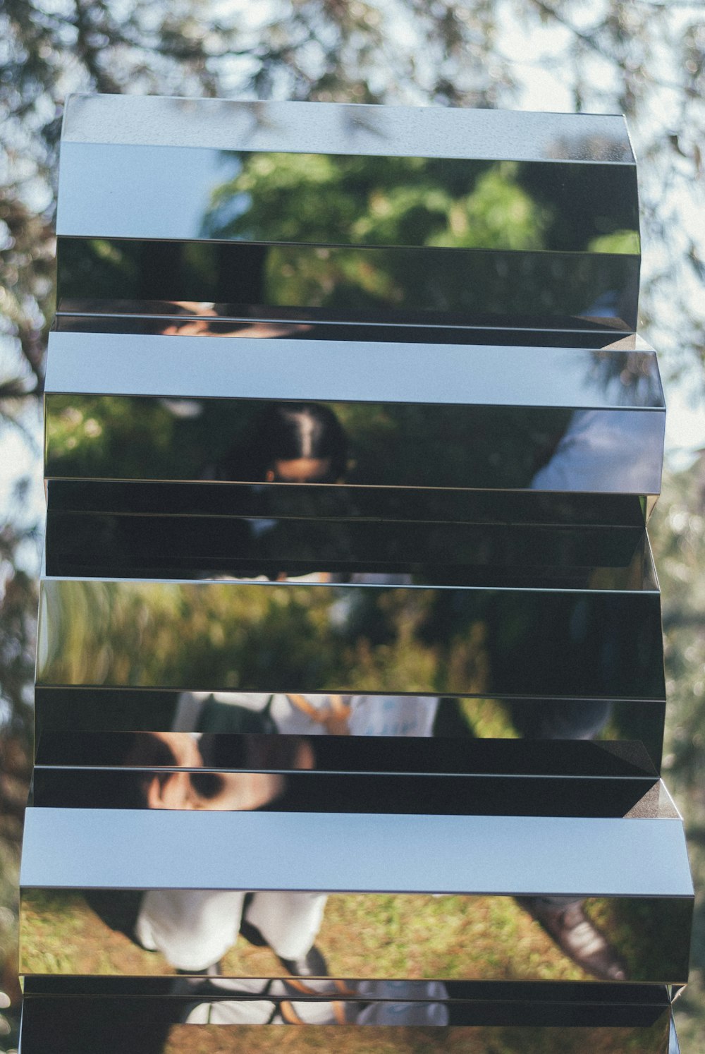 a close up of a window with a bird on it