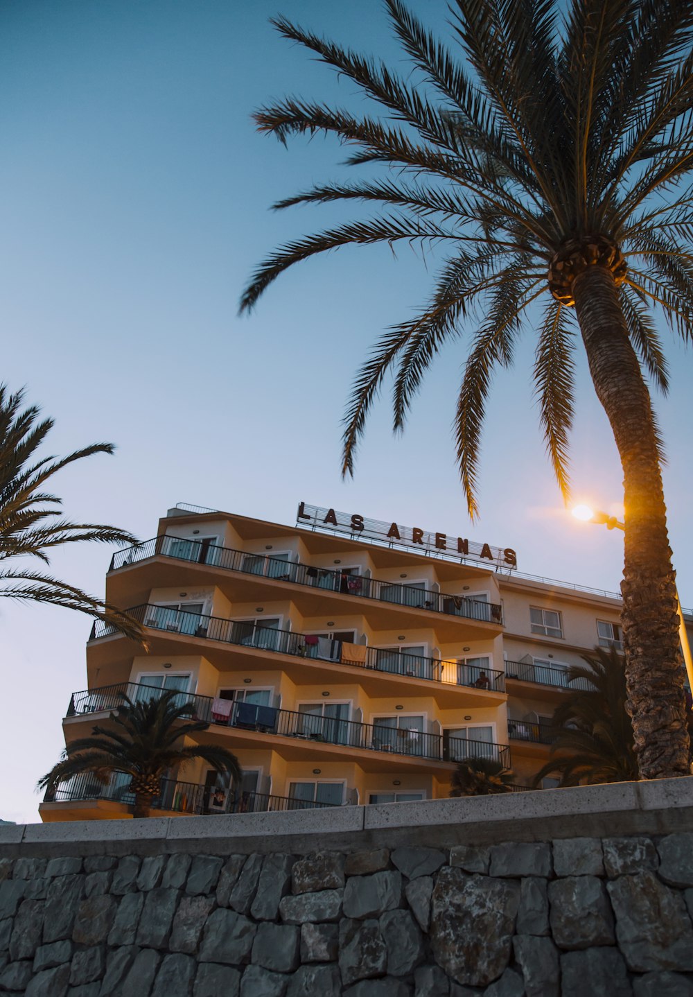 low angle photography of Las Arenas building