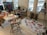 A vibrant workshop space filled with creative materials.