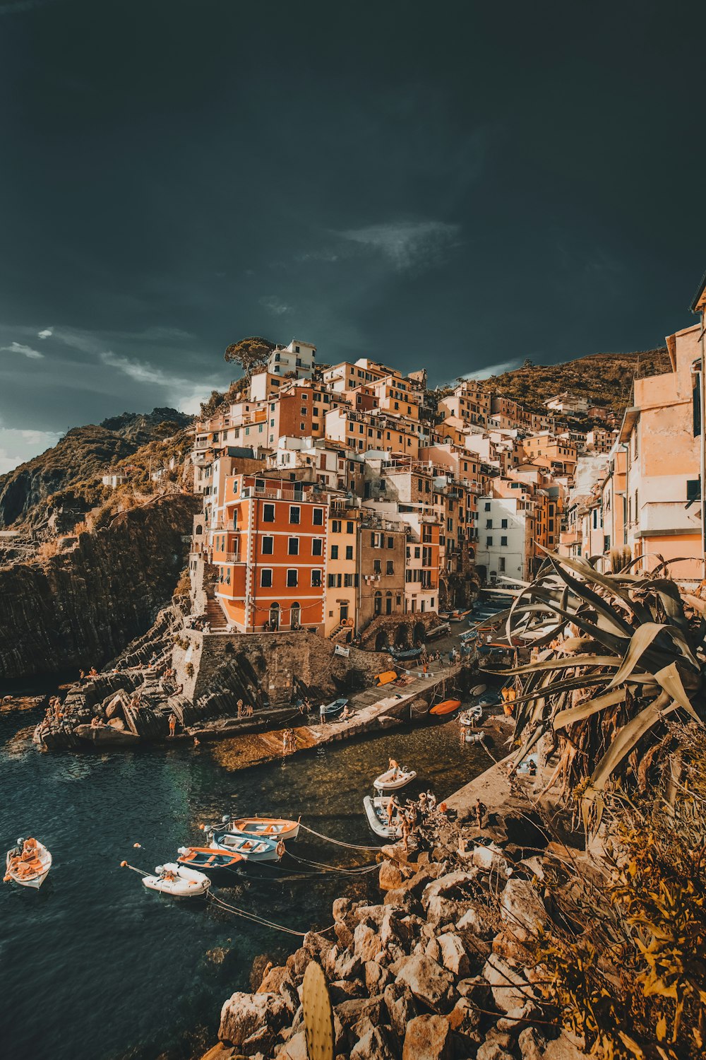 concrete buildings near sea during daytime