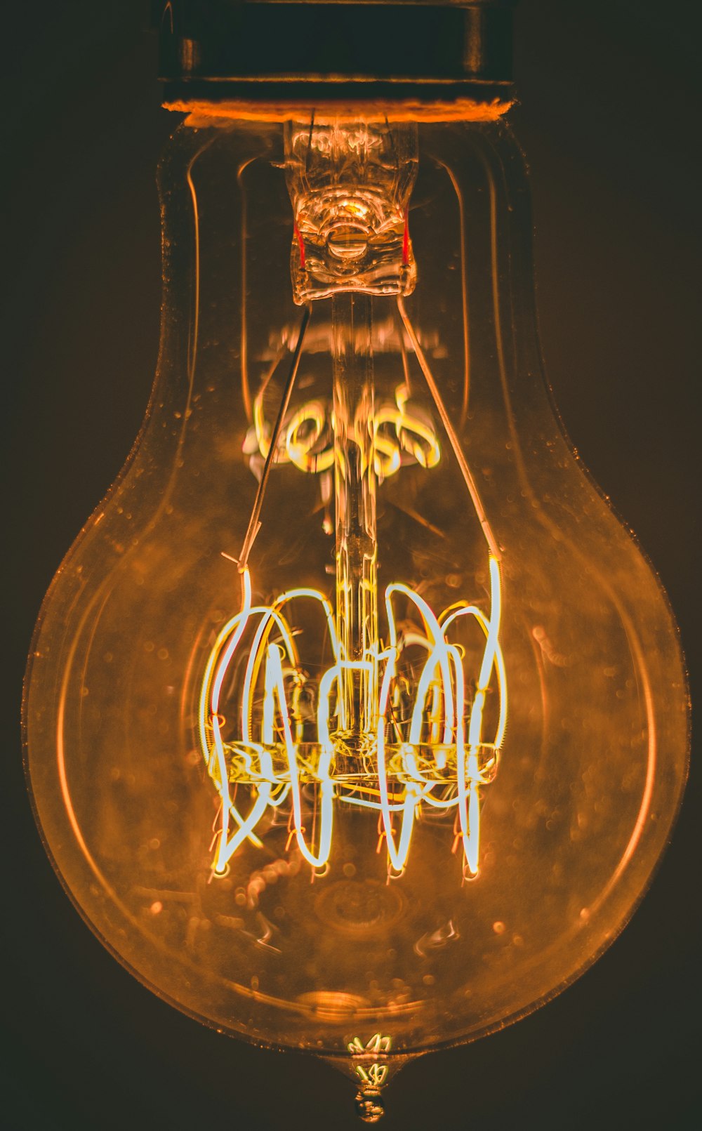 yellow light bulb