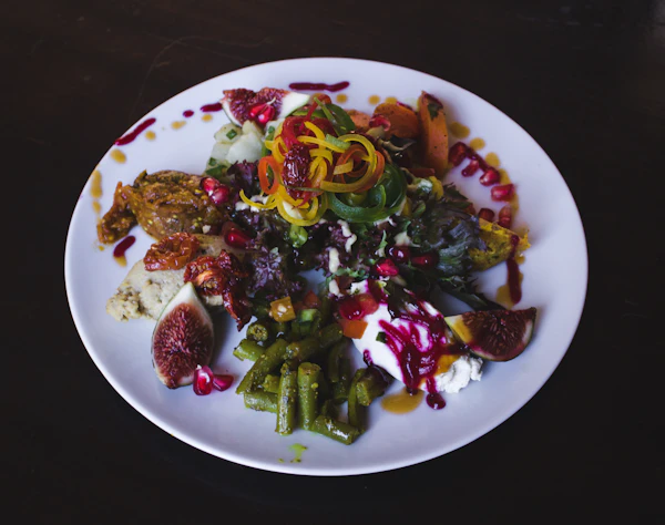 Assorted Lebanese mezze plates