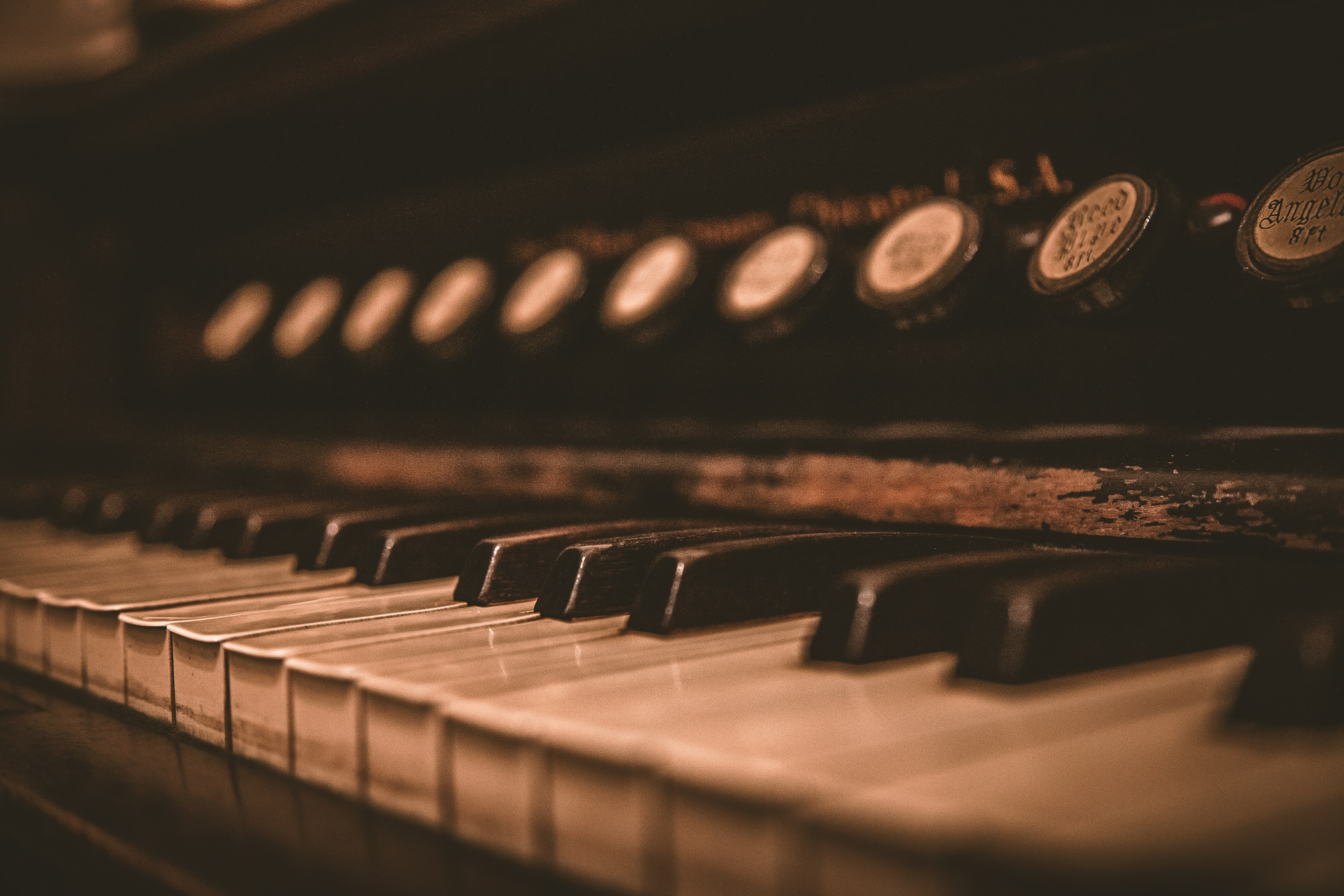 Antique Piano Keys