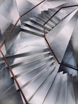 gray stairs in circle