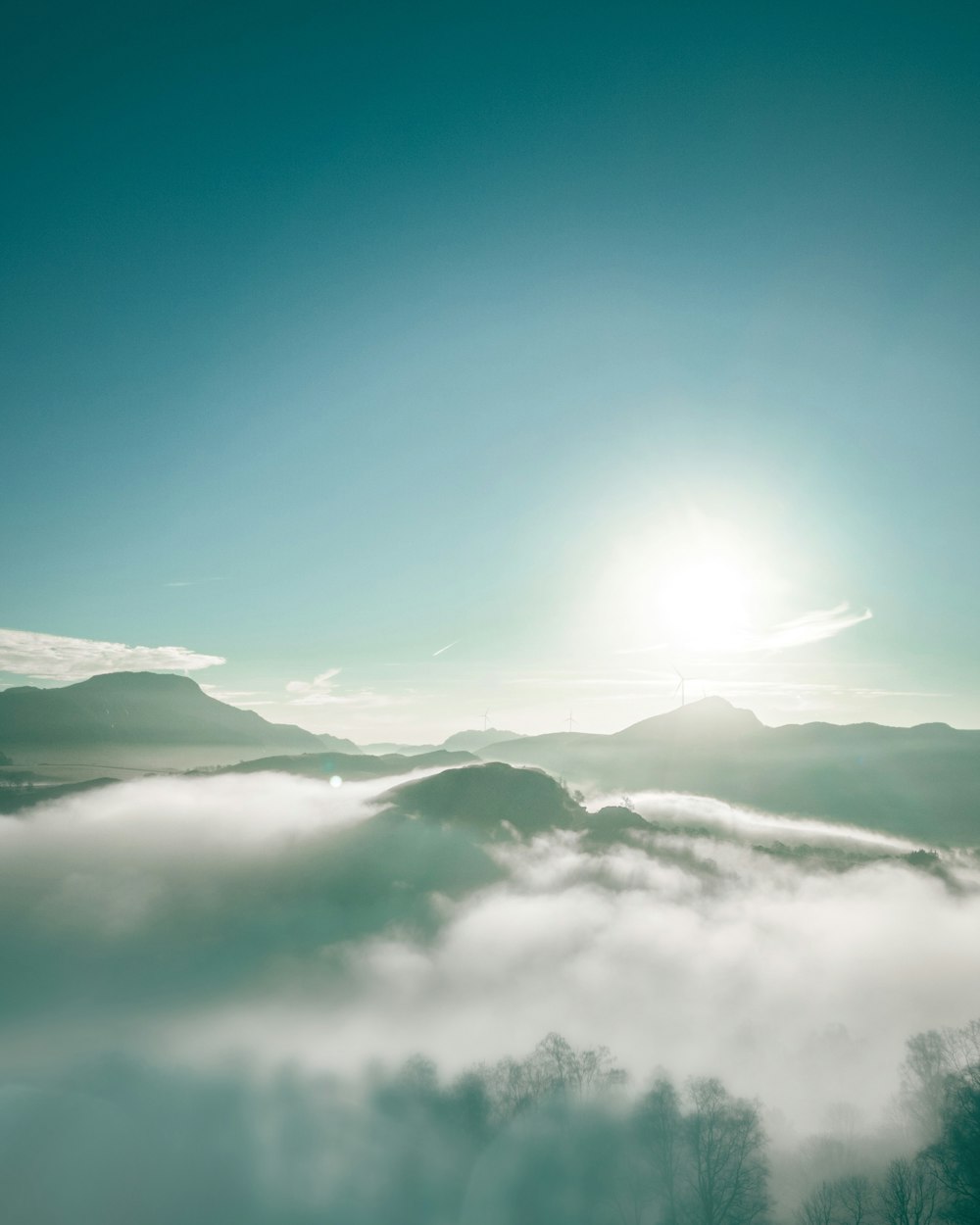 clouds and mountain