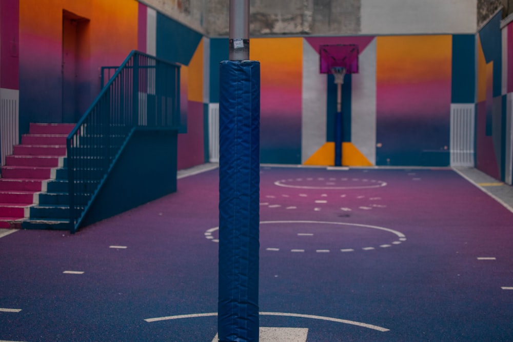 Ilustración de una cancha de baloncesto