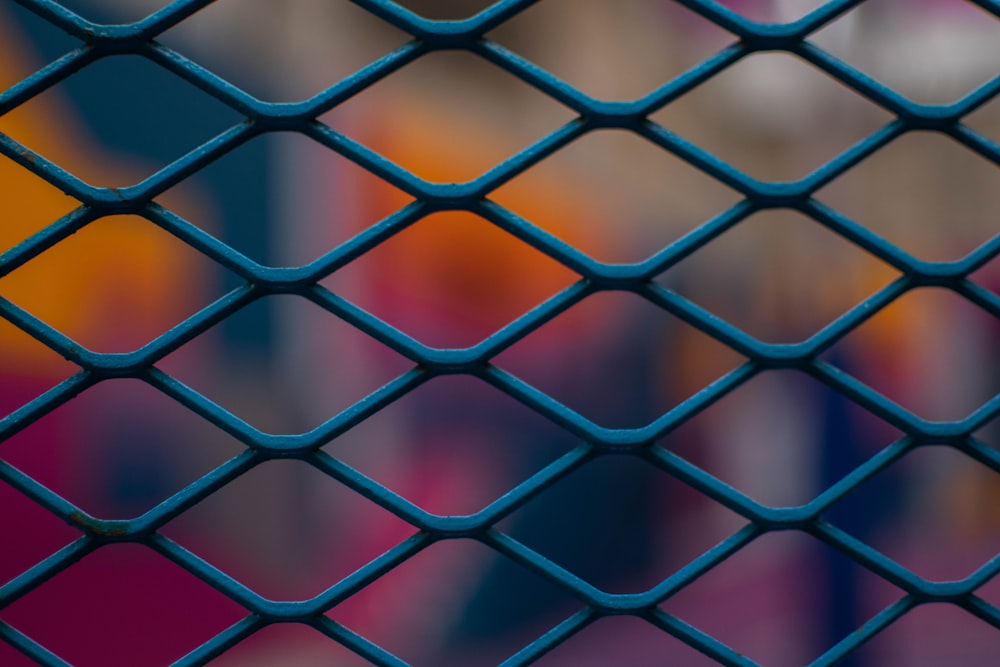 black chain link fence