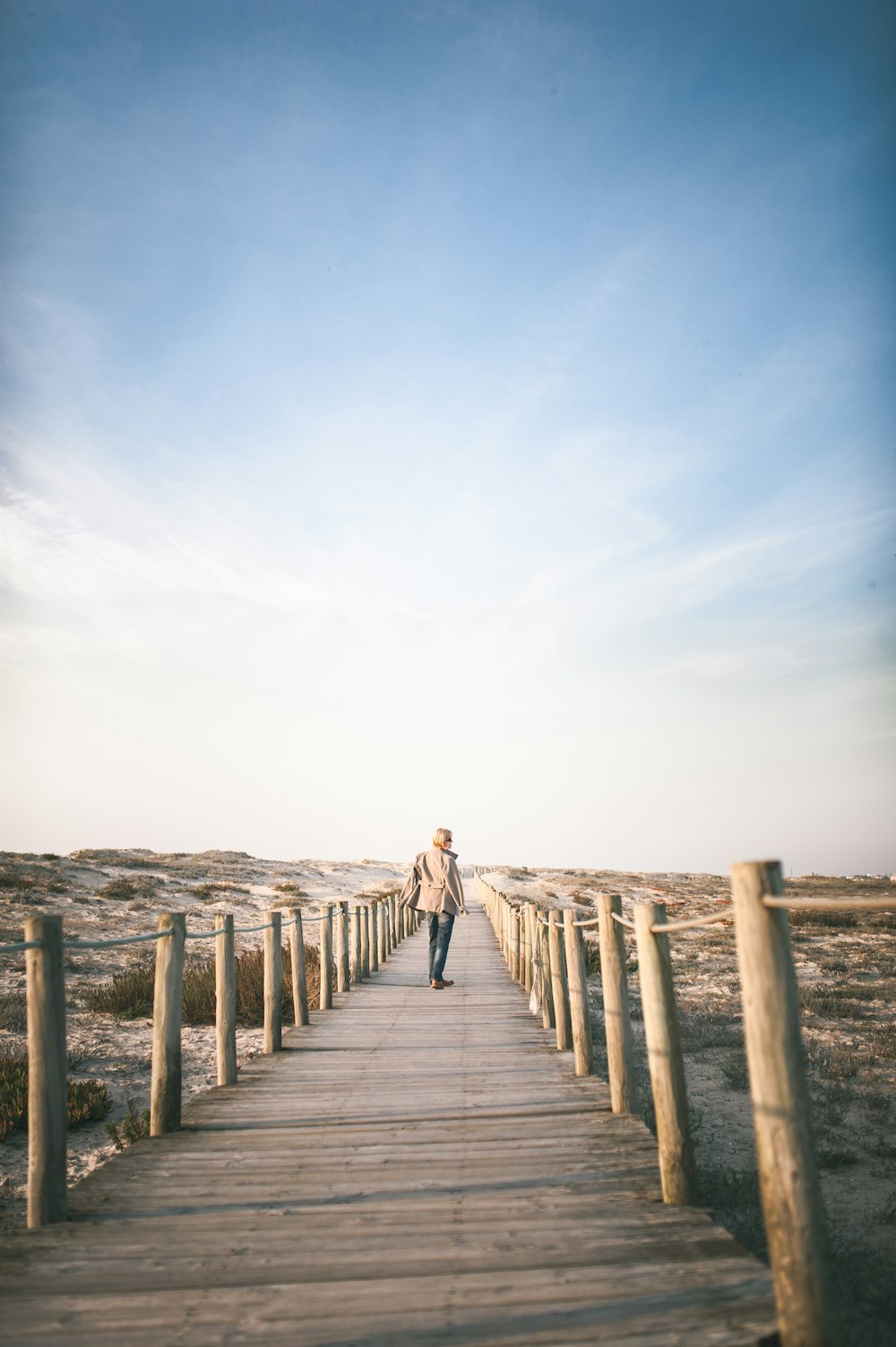 person on dock