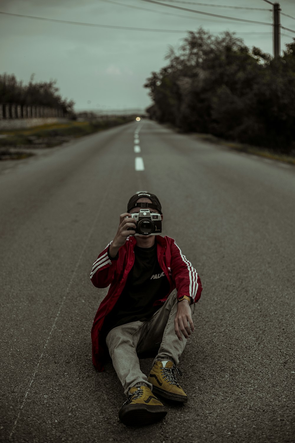 man sitting on ground