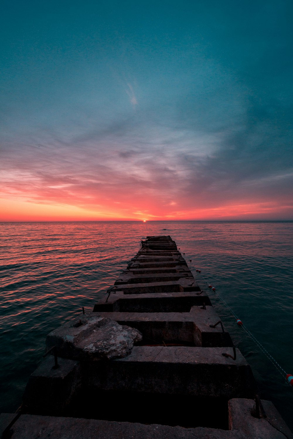 brown wooden dock during golden hour