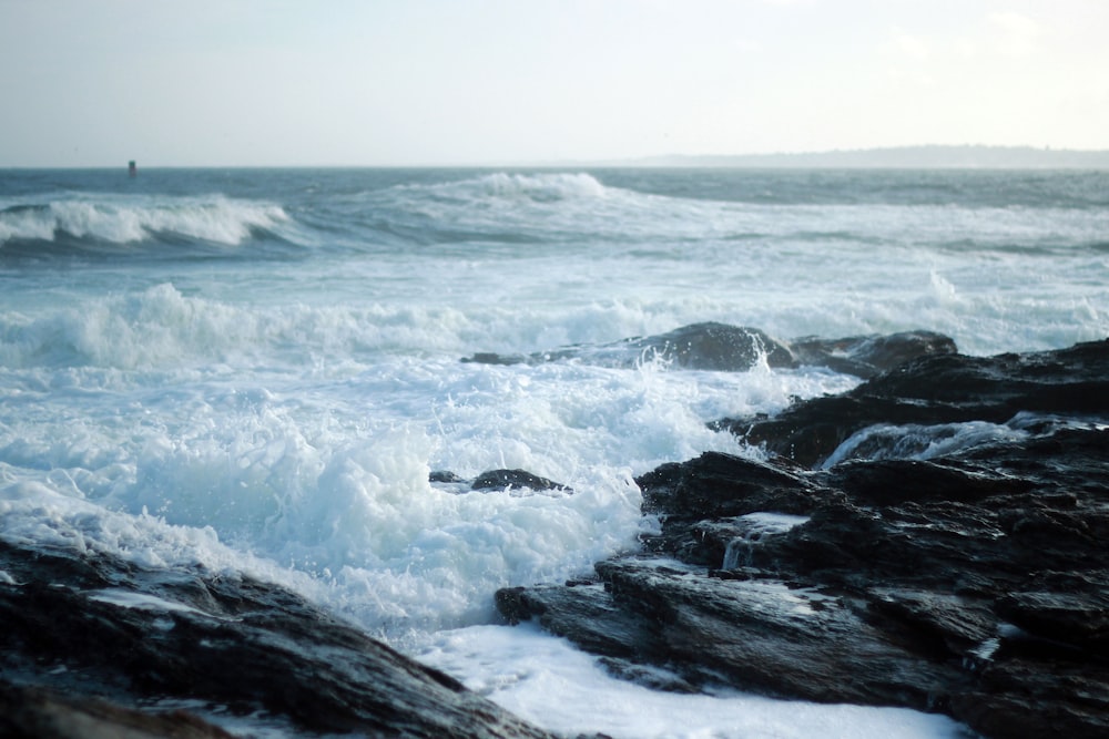 rock formation on shoreline