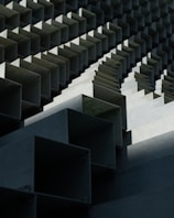 Close-up 3D visualization of architectural details on a contemporary facade.