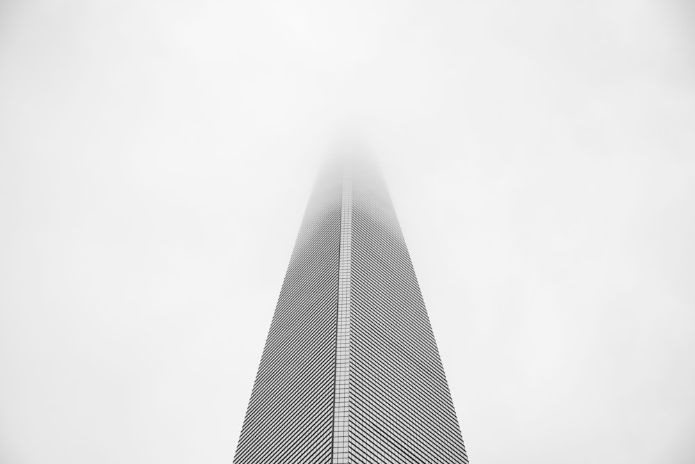 low angle view photography of gray building