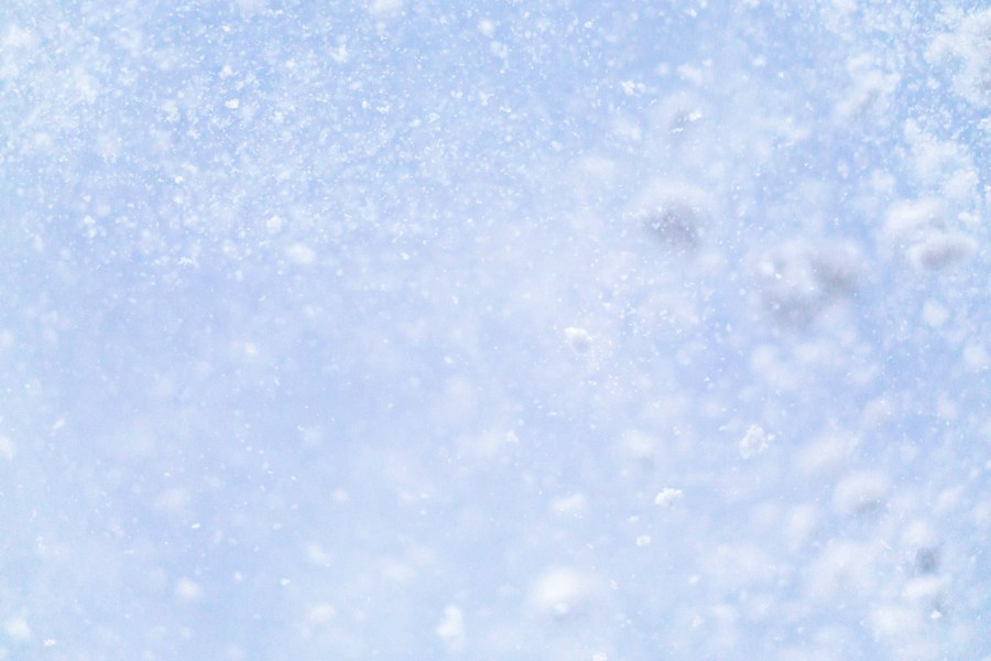 Snowflakes blue sky close up