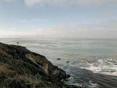 sea under clear blue sky californium teams background