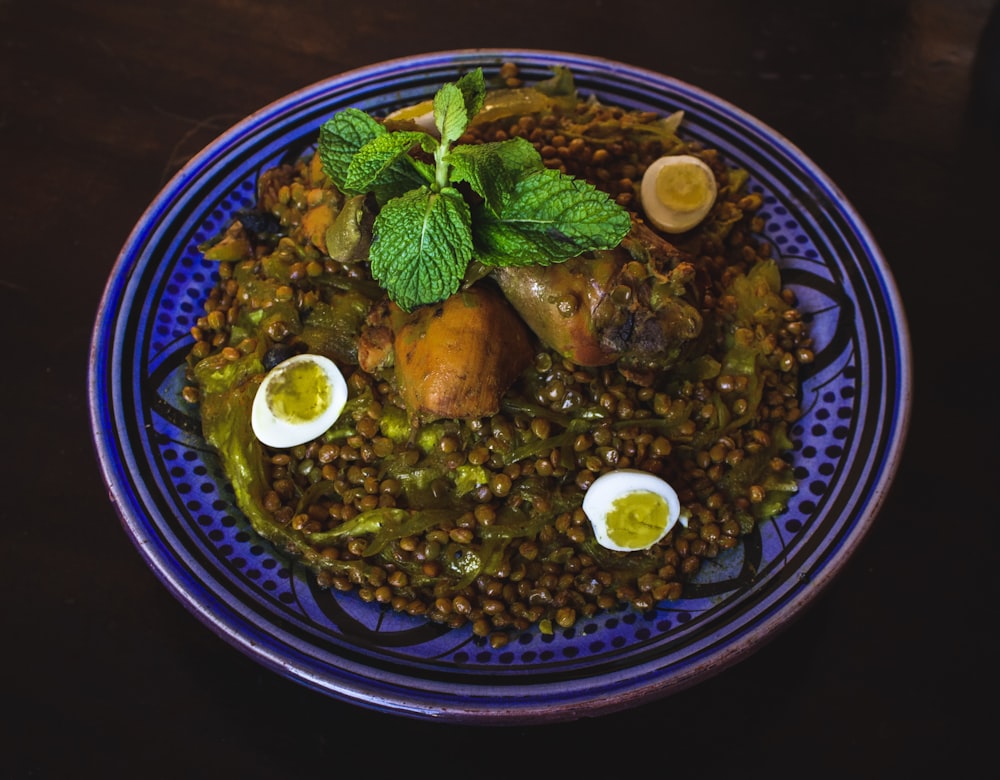 cooked food in bowl