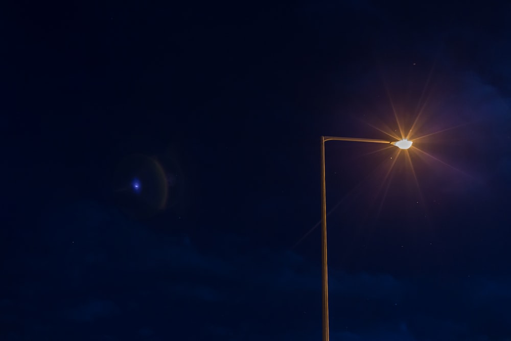 lighted lamp post